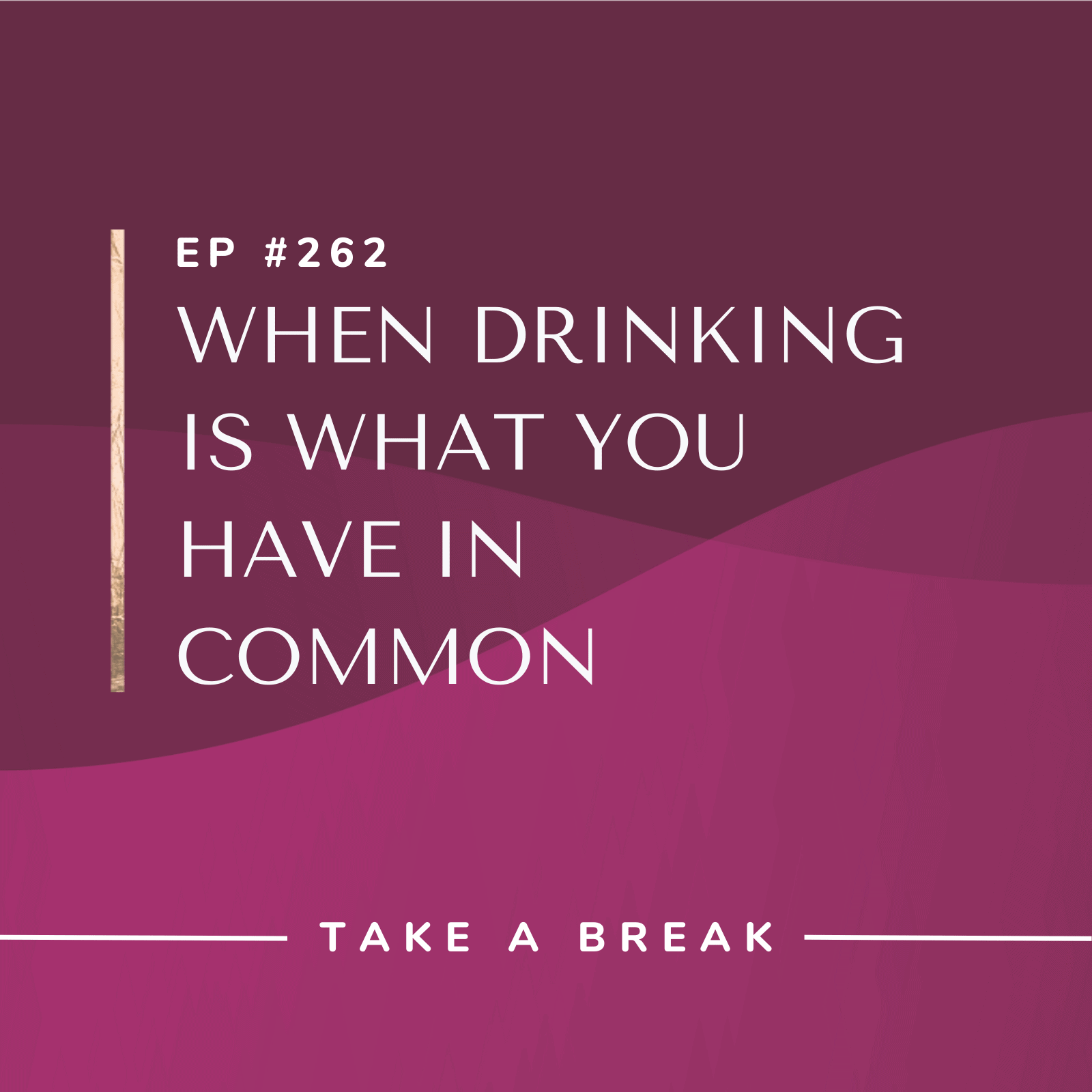 Take A Break from Drinking with Rachel Hart When Drinking Is What You Have in Common
