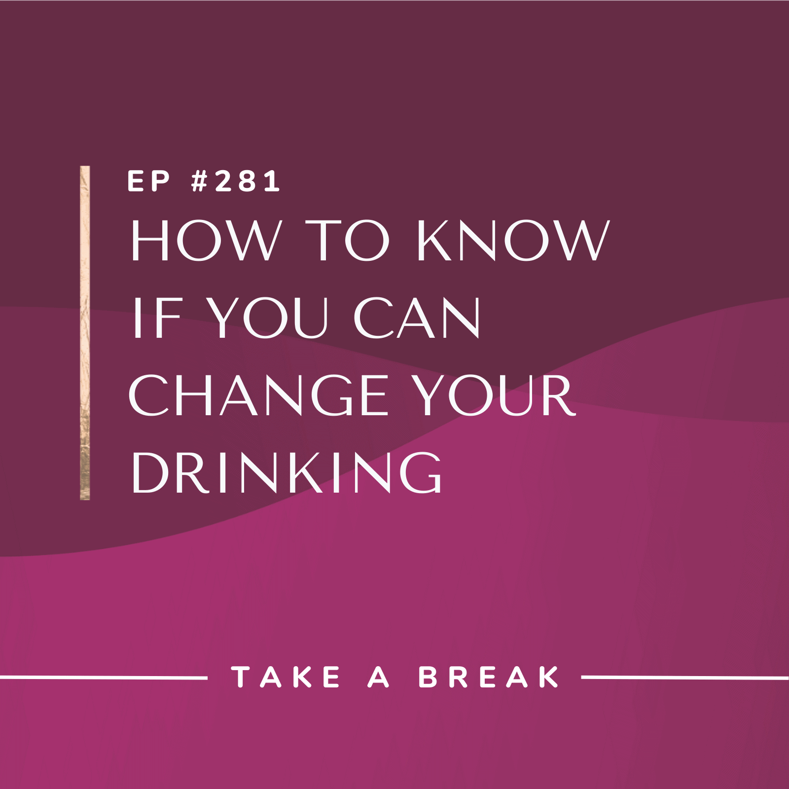 Take A Break from Drinking How to Know if You Can Change Your Drinking