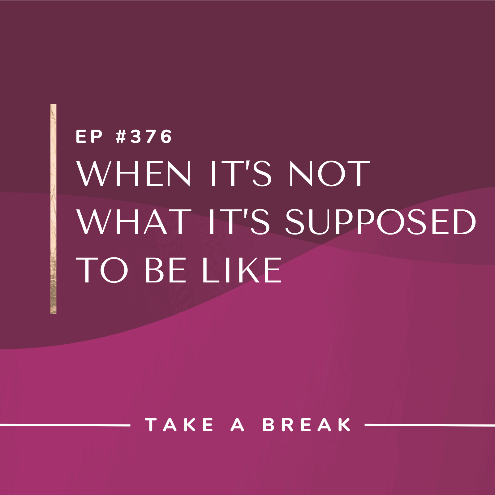 Take A Break from Drinking with Rachel Hart | When It’s Not What It’s Supposed to Be Like